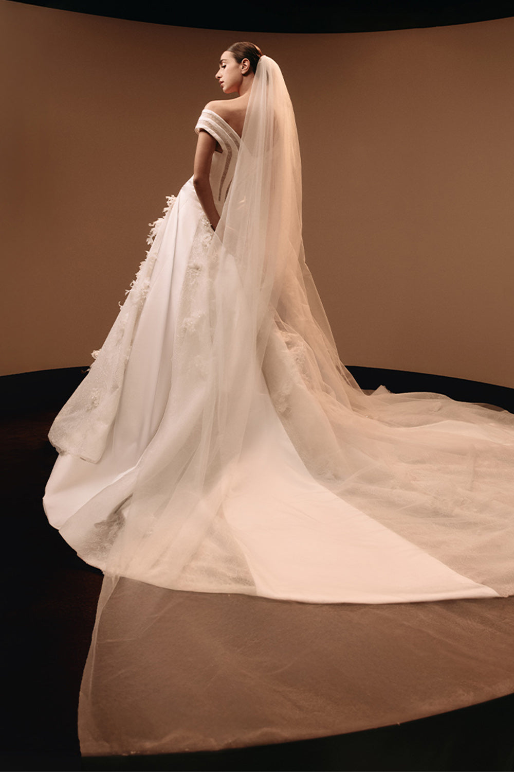 Kristie Romanos, Beatrice, Structured Floral A-Line Gown | Esposa