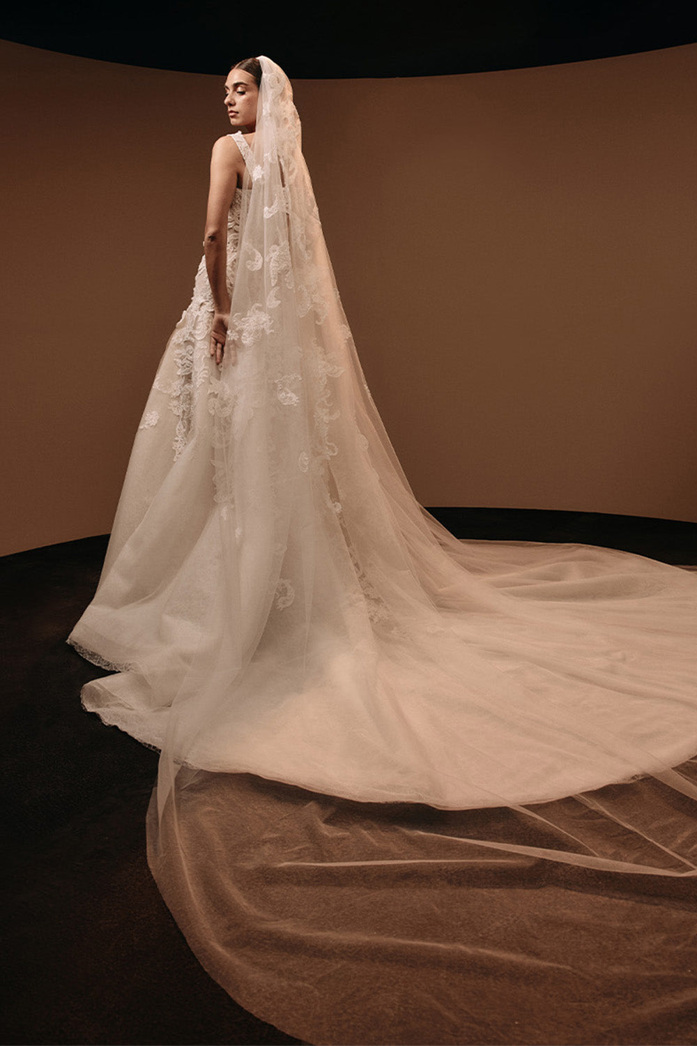 Kristie Romanos, Belinda, Lace Appliqué A-Line Gown | Esposa