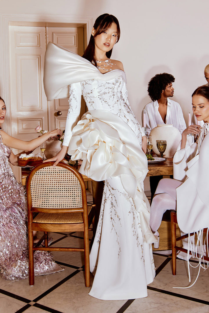 Kristie Romanos, Feminine Beaded Dress | Esposa