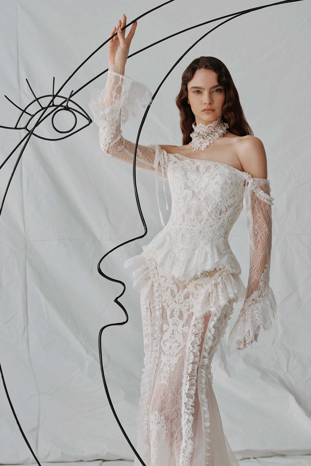 Milla Nova, Bellarosa, Romantic Embellished Lace Mermaid Gown | Esposa