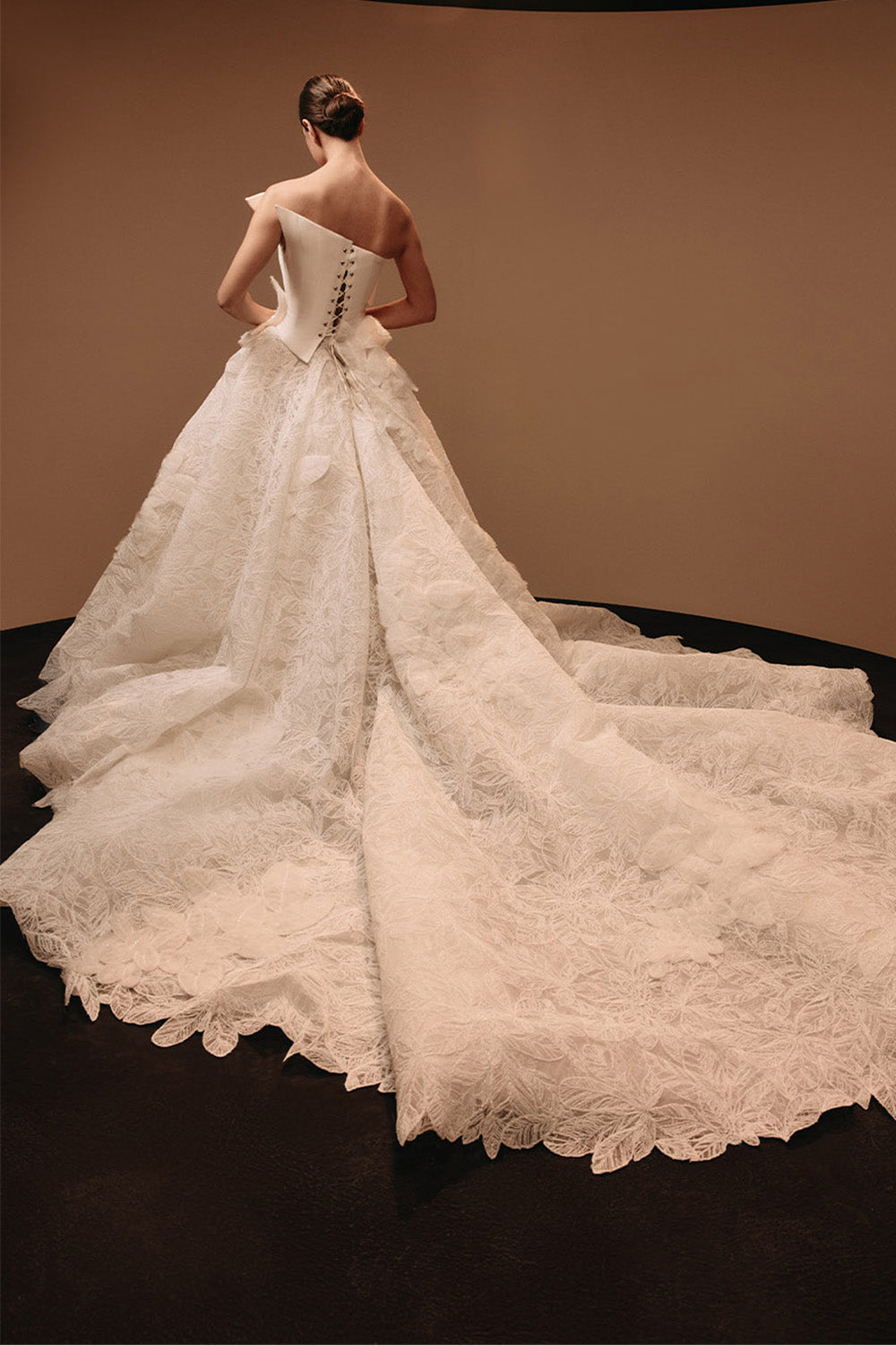 Kristie Romanos, Belle, Sculpted Floral Ball Gown | Esposa