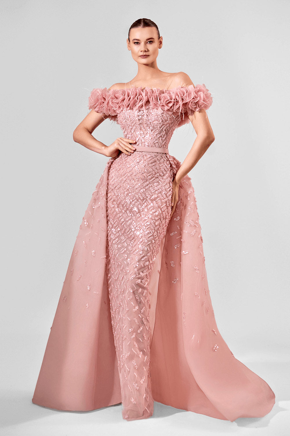 Bilal El Dana, Embroidered Evening Dress | Esposa