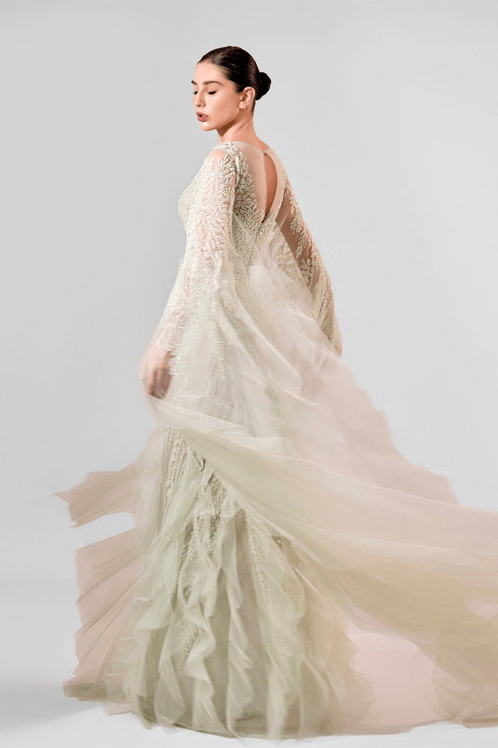Bilal El Dana, Embroidered Tulle Gown | Esposa