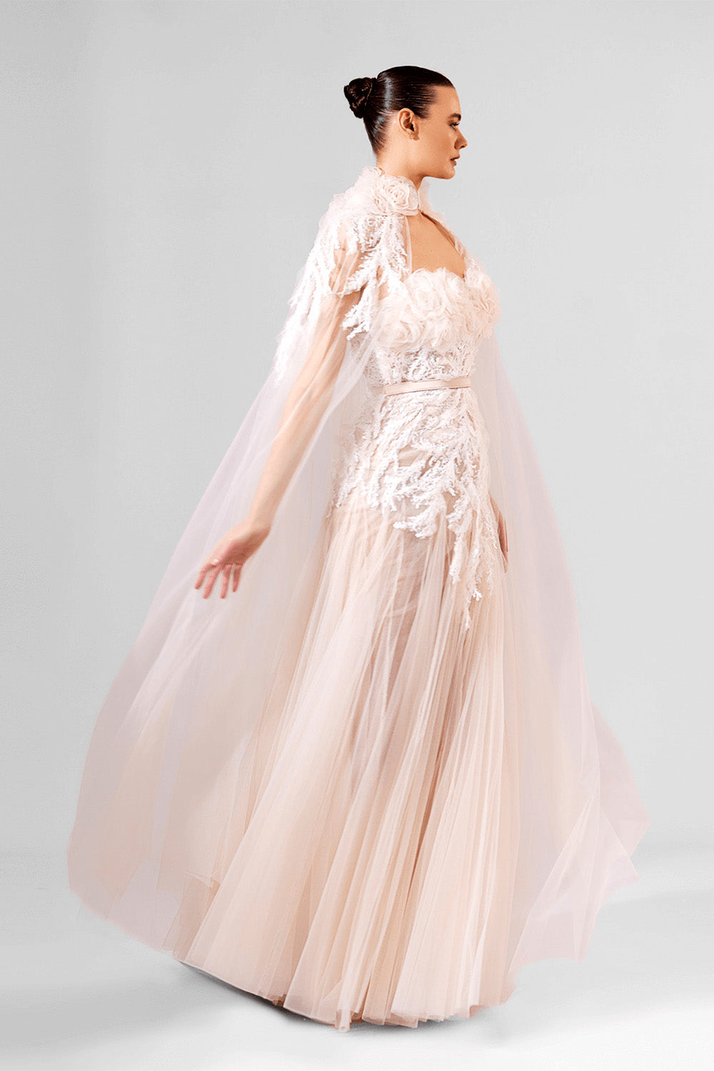Bilal El Dana, Floral Tulle Gown | Esposa
