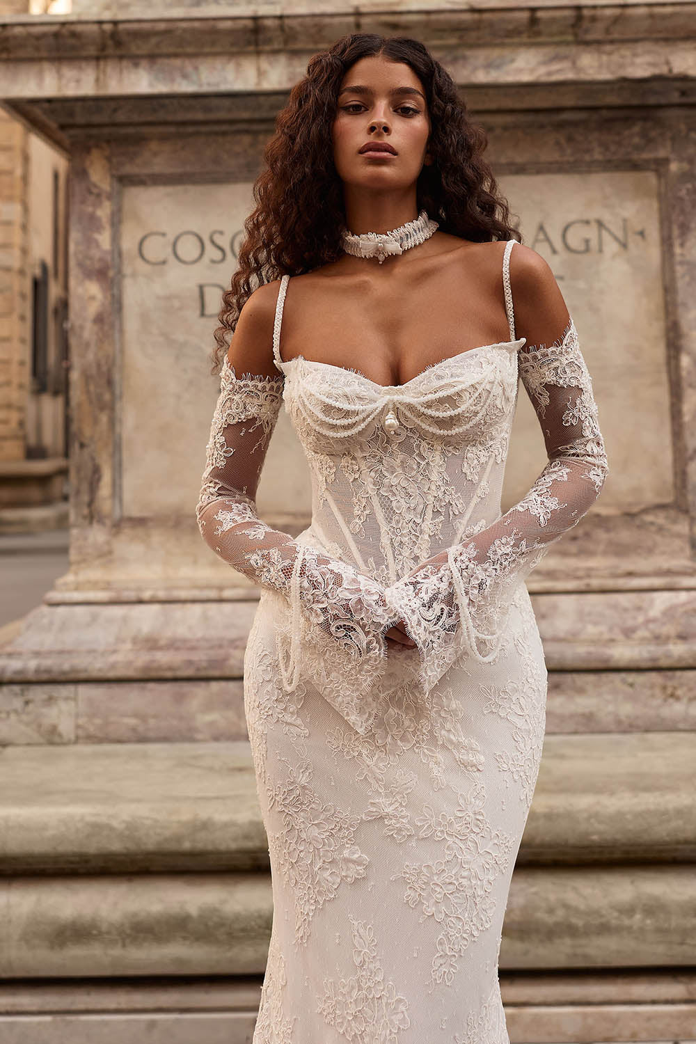 Milla Nova, Boticella, Lace Mermaid Bridal Gown | Esposa