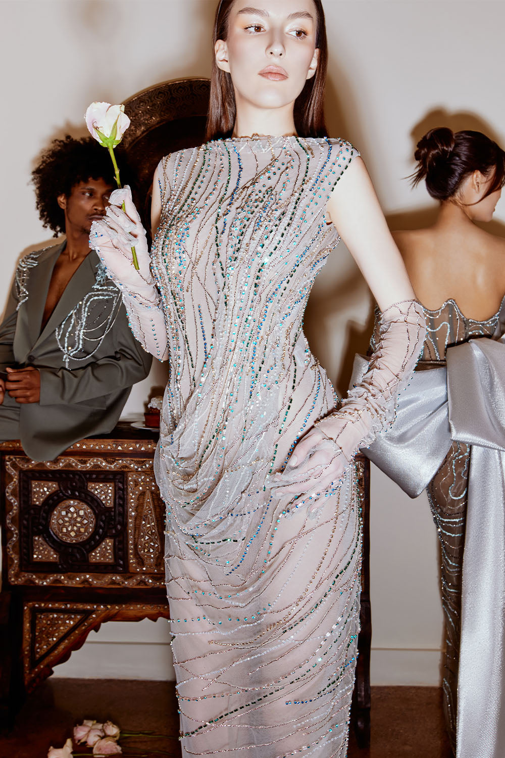 Kristie Romanos, Mermaid Beaded Gown | Esposa 