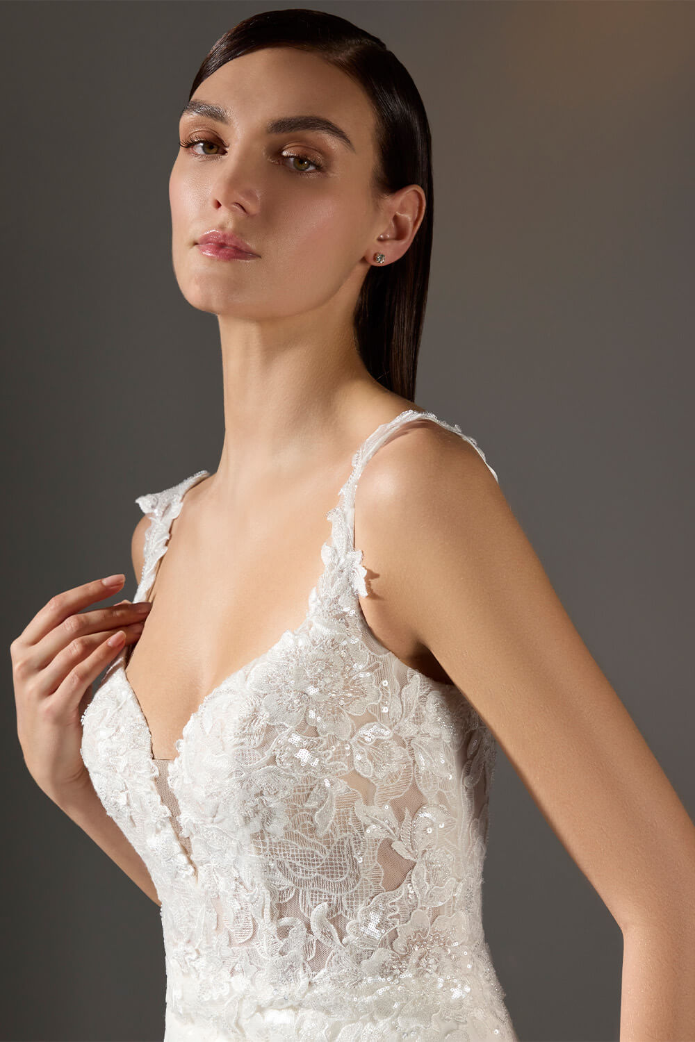 Pronovias Privée, Lace Mermaid Dress | Esposa