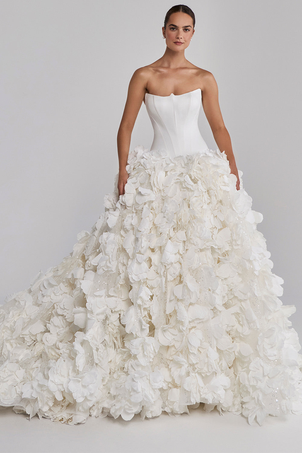 Calla Blanche, Floral Sculpted Ballgown Dress | Esposa