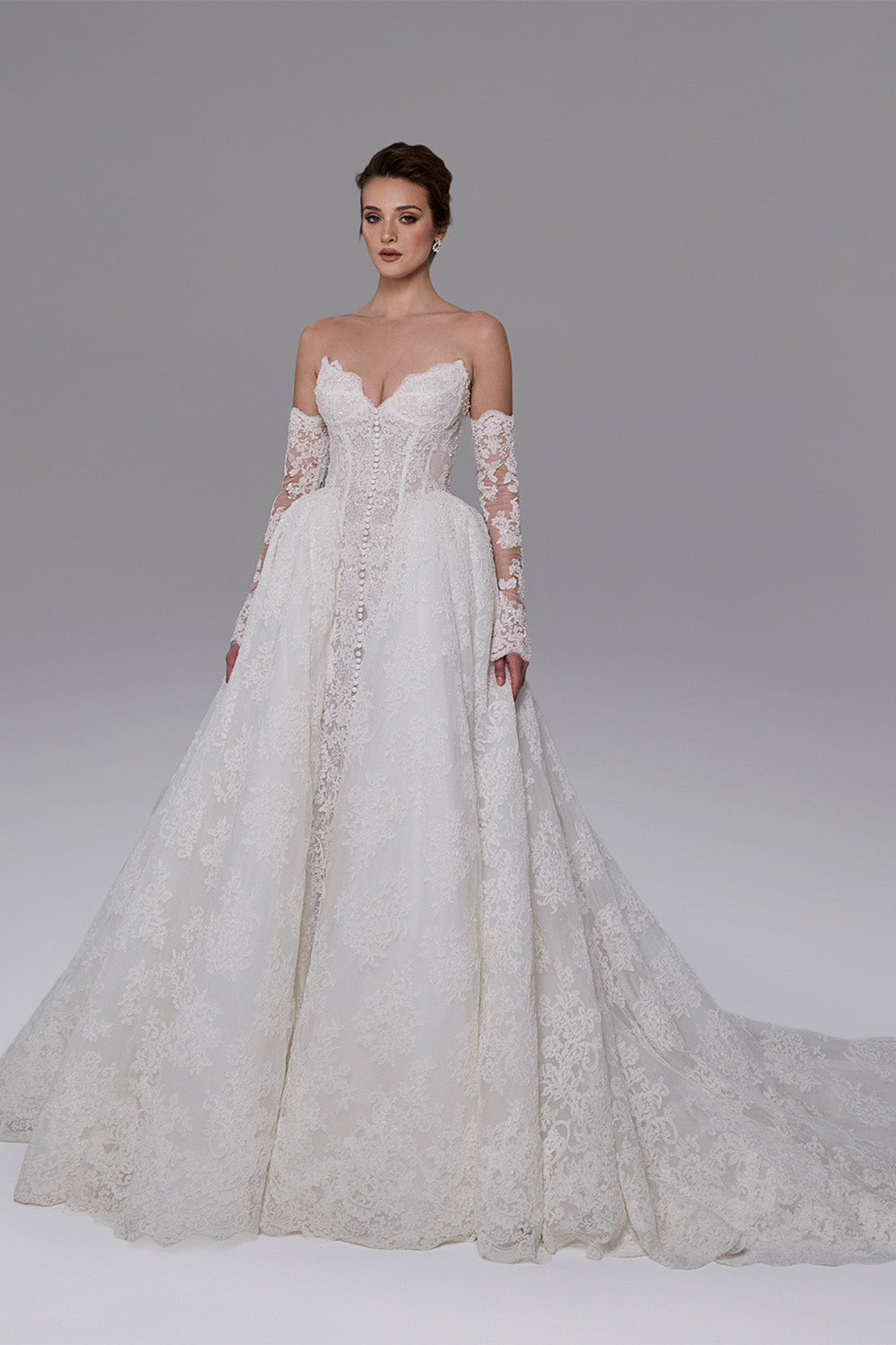 Calla Blanche, Radiant Sweetheart Lace Ball Gown | Esposa