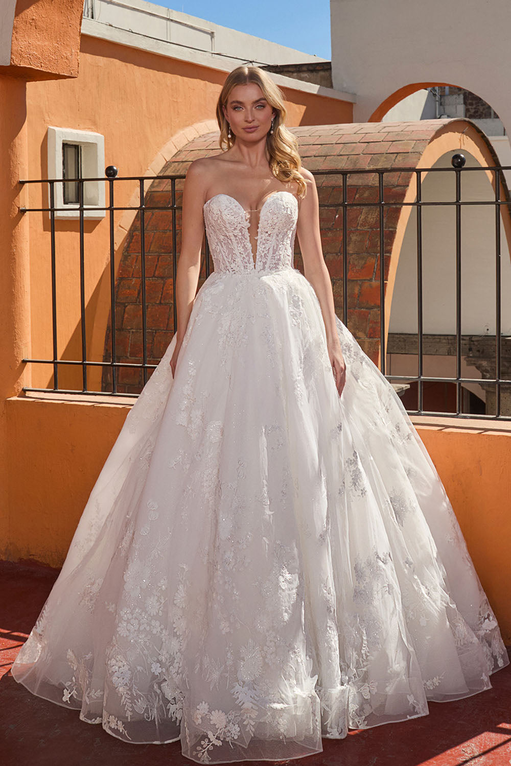 Calla Blanche, Strapless Lace Gown | Esposa