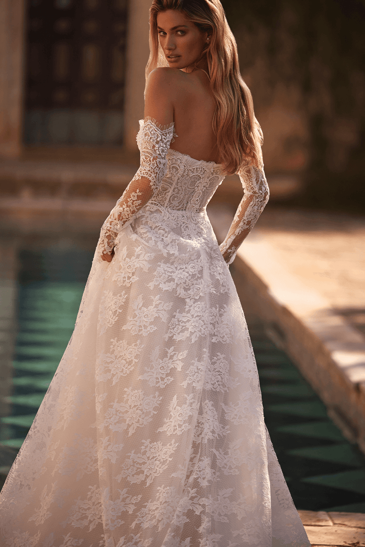 Milla Nova, Strapless Lace Dress | Esposa