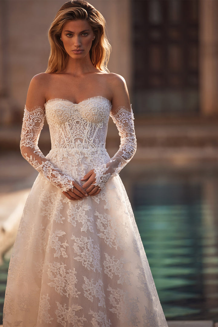 Milla Nova, Calvin, Strapless Lace Dress | Esposa