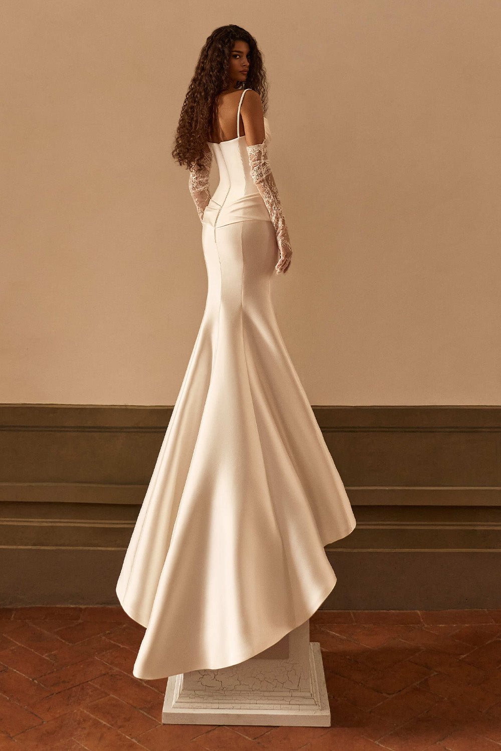 Milla Nova, Clarienne, Sculpted Satin Mermaid Gown | Esposa