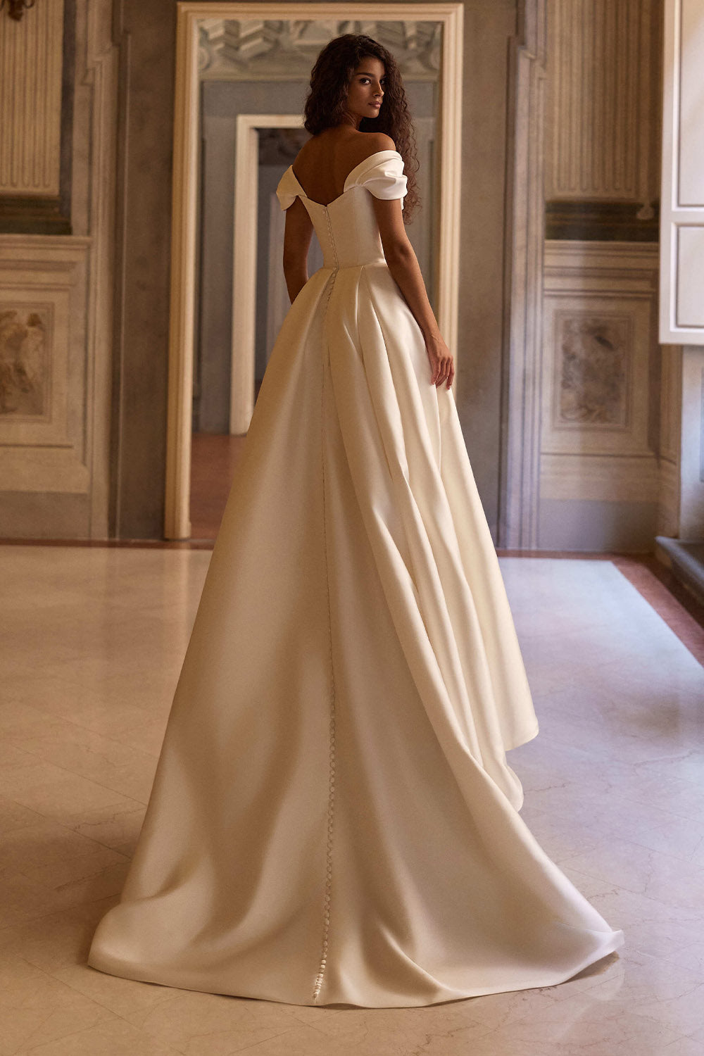 Milla Nova, Darielle, Timeless Mikado A-Line Bridal Gown | Esposa