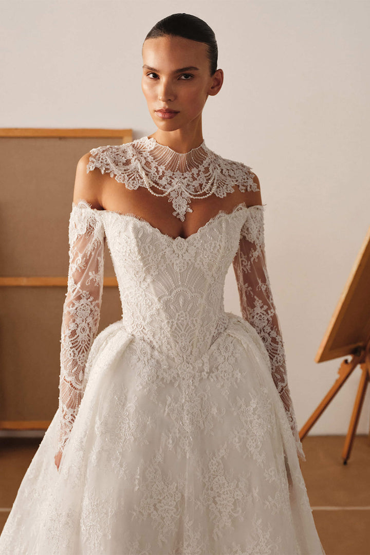 Milla Nova, Donatella, Opulent Lace Ball Gown | Esposa