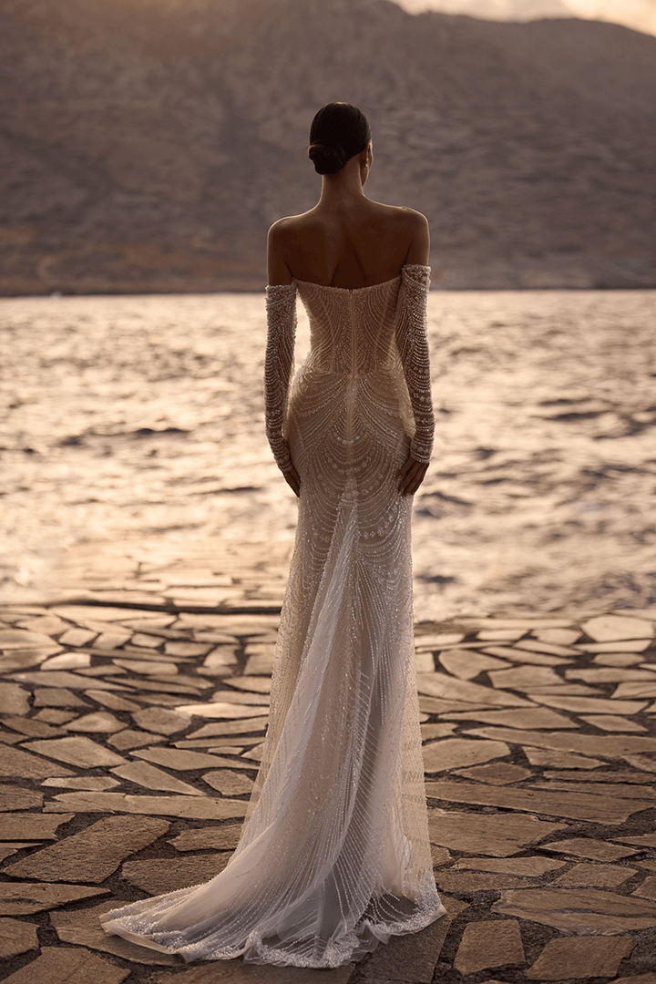Milla Nova, Shimmery Fit and Flare Gown | Esposa