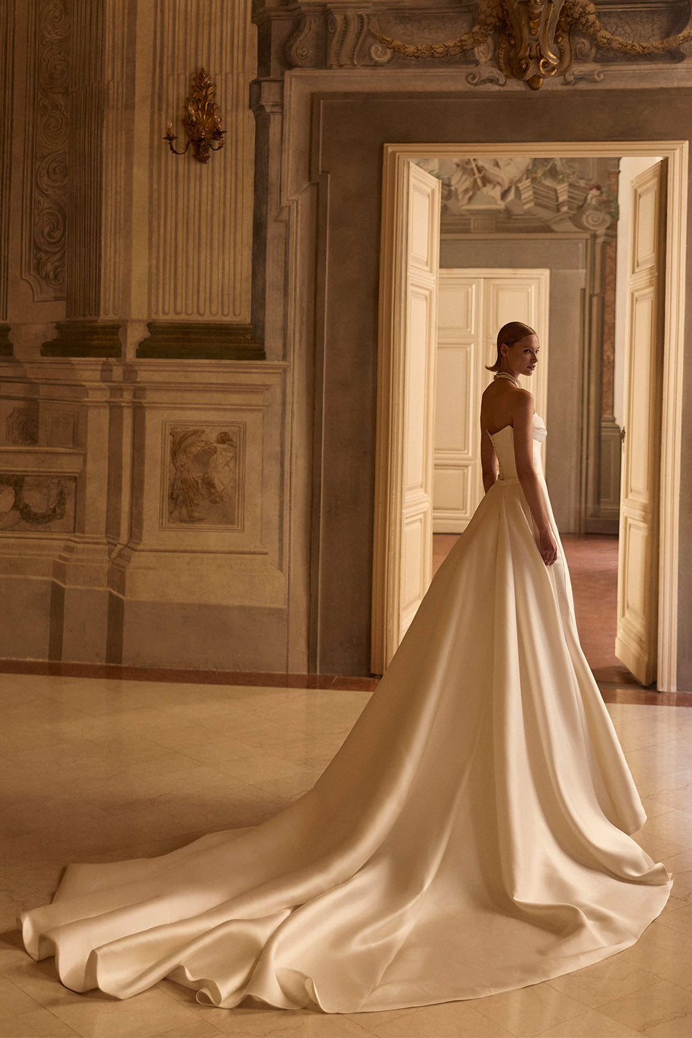 Milla Nova, Elanith, Minimalist Satin Mermaid Dress | Esposa