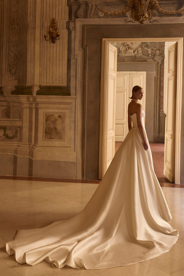 Milla Nova, Elanith, Minimalist Satin Mermaid Dress | Esposa