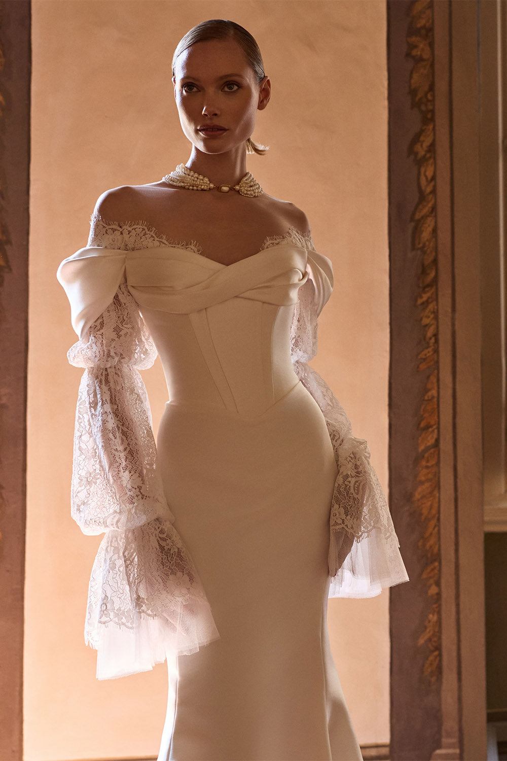 Milla Nova, Elanith, Minimalist Satin Mermaid Dress | Esposa