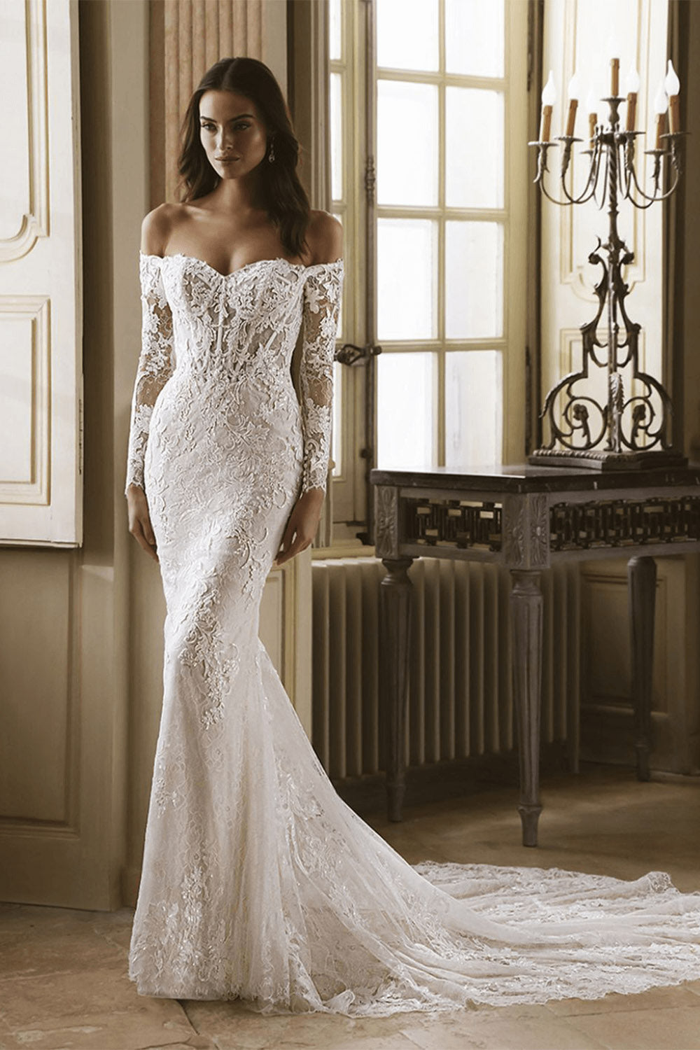 Elysee, Goldie, Intricate Mermaid Gown | Esposa