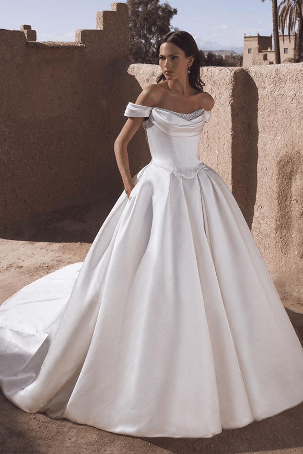 Enzoani Blue, Temina, Graceful Ball Gown | Esposa