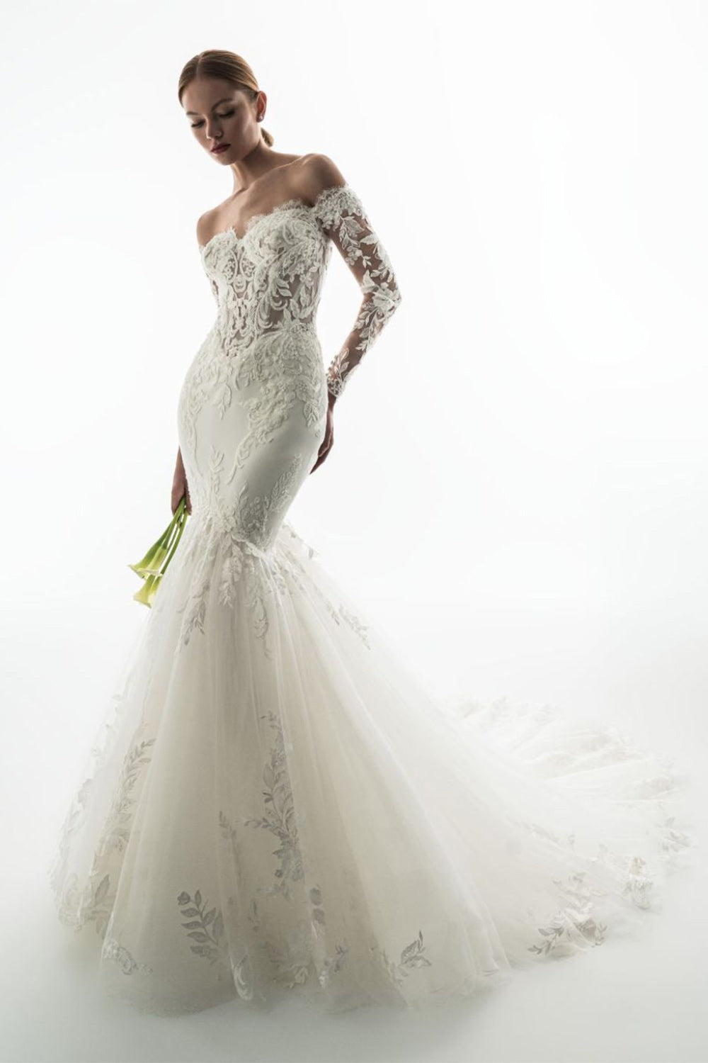 Enzoani Privé, Giovara, Radiant Off-the-Shoulder Mermaid Gown | Esposa