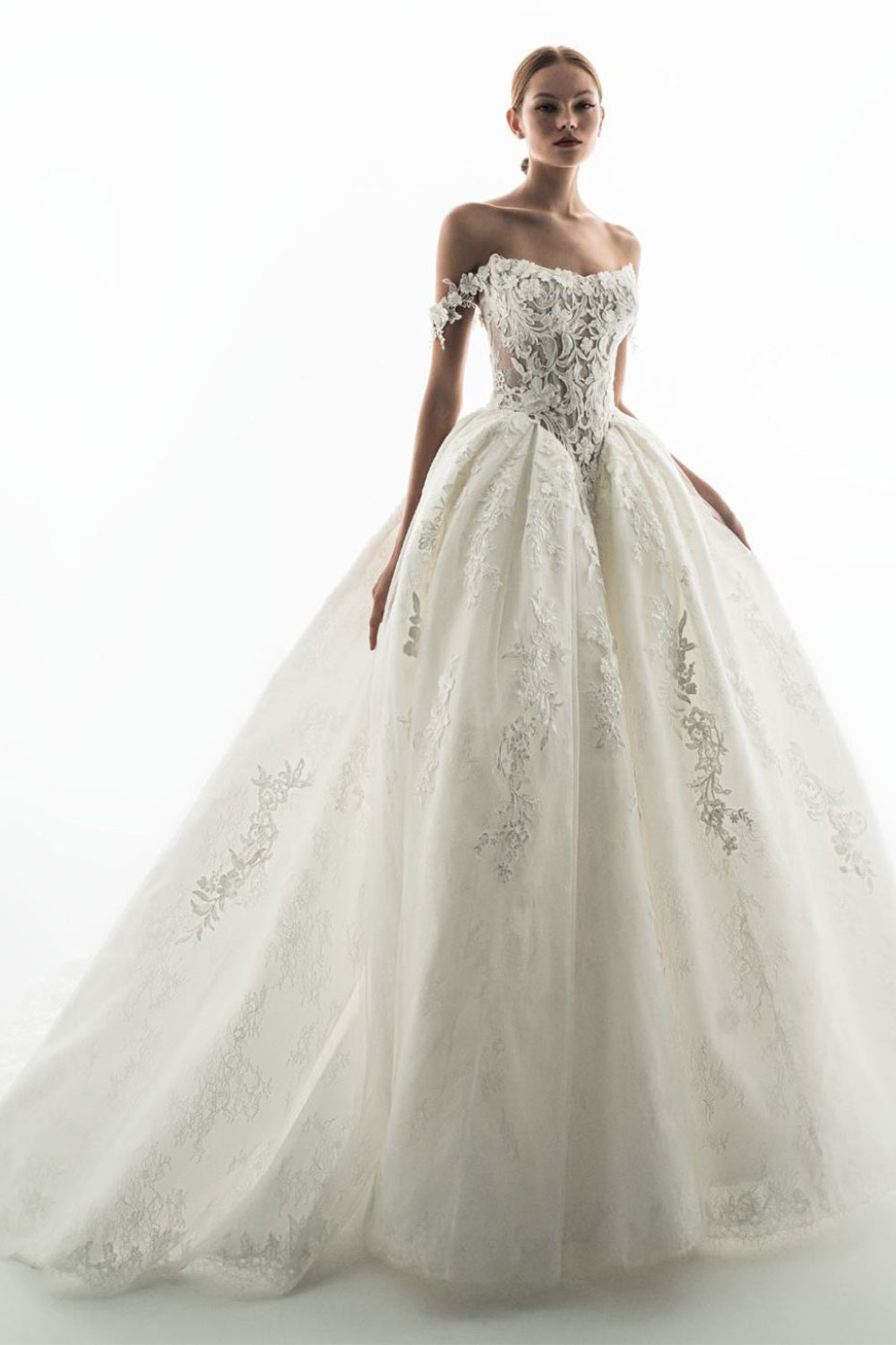 Enzoani Privé, Glyndora, Splendid Basque-Waist Ball Gown | Esposa