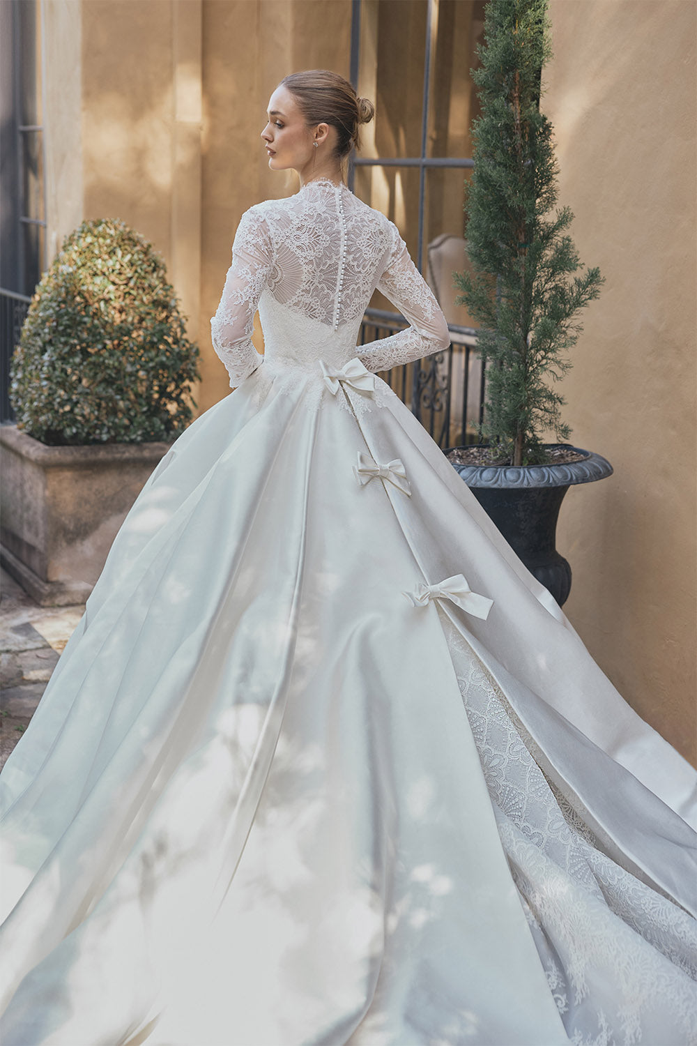 Steven Khalil, Erica, Elegant Long Sleeve Ballgown | Esposa