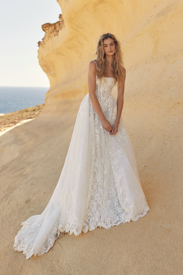 Eva Lendel, Illume, Romantic A-Line Lace Bridal Gown | Esposa