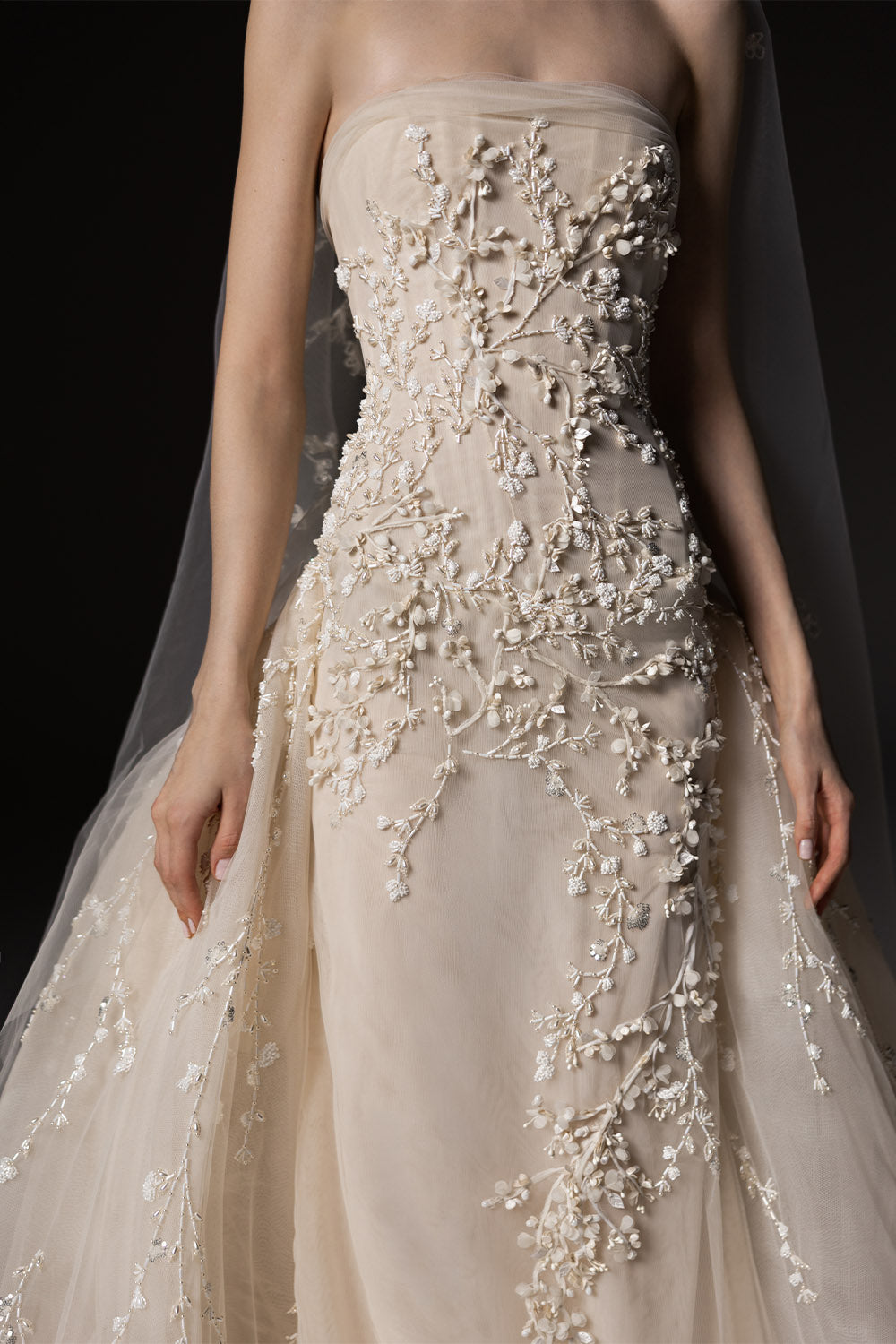 Georges Hobeika, Strapless Embroidered Bridal Gown | Esposa