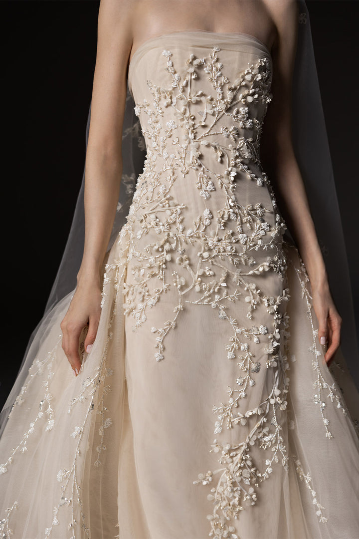 Georges Hobeika, Strapless Embroidered Bridal Gown | Esposa