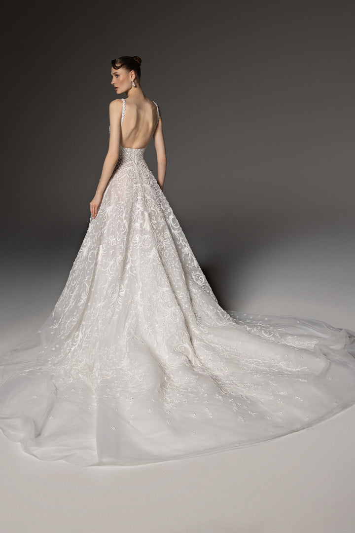 Georges Hobeika, Embroidered A-Line Bridal Gown | Esposa