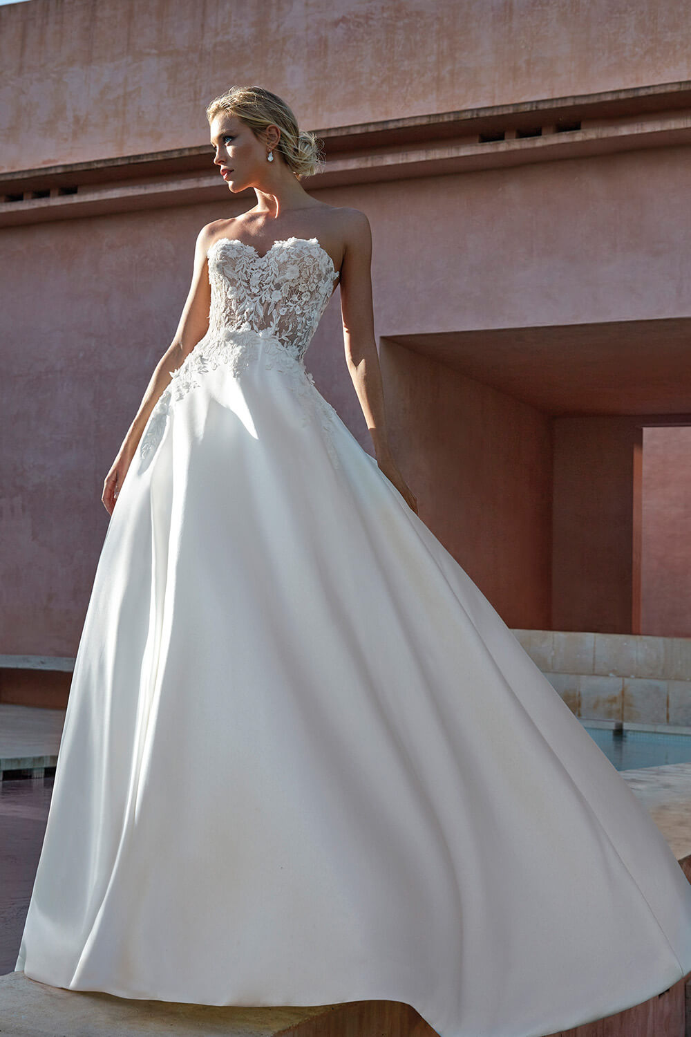 Pronovias, A-Line Mikado Gown | Esposa