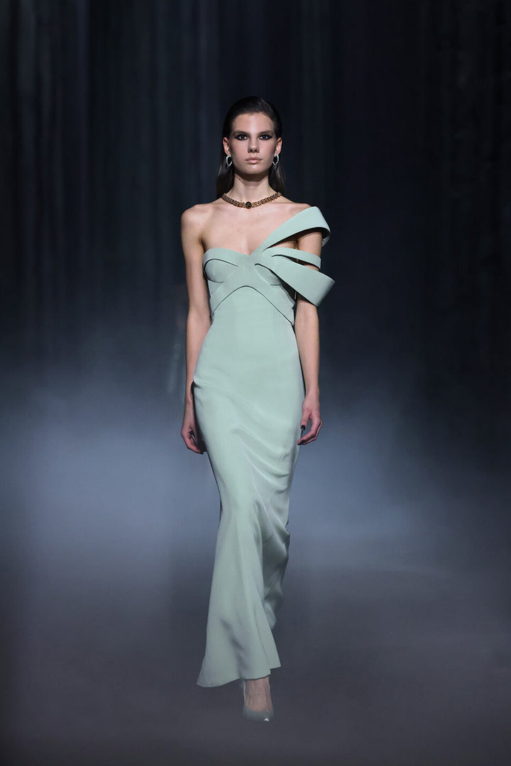 Georges Hobeika, One Shoulder Dress | Esposa