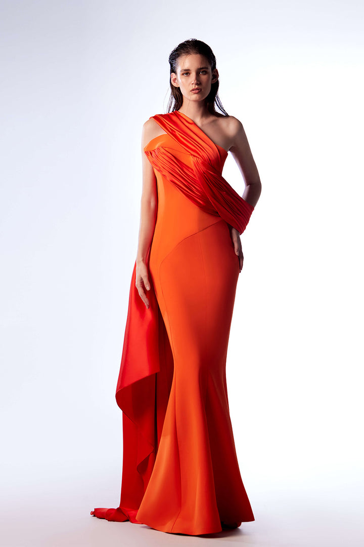 Gaby Charbachy, Asymmetrical Long Dress | Esposa