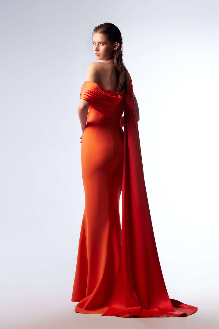 Gaby Charbachy, Asymmetrical Long Dress | Esposa