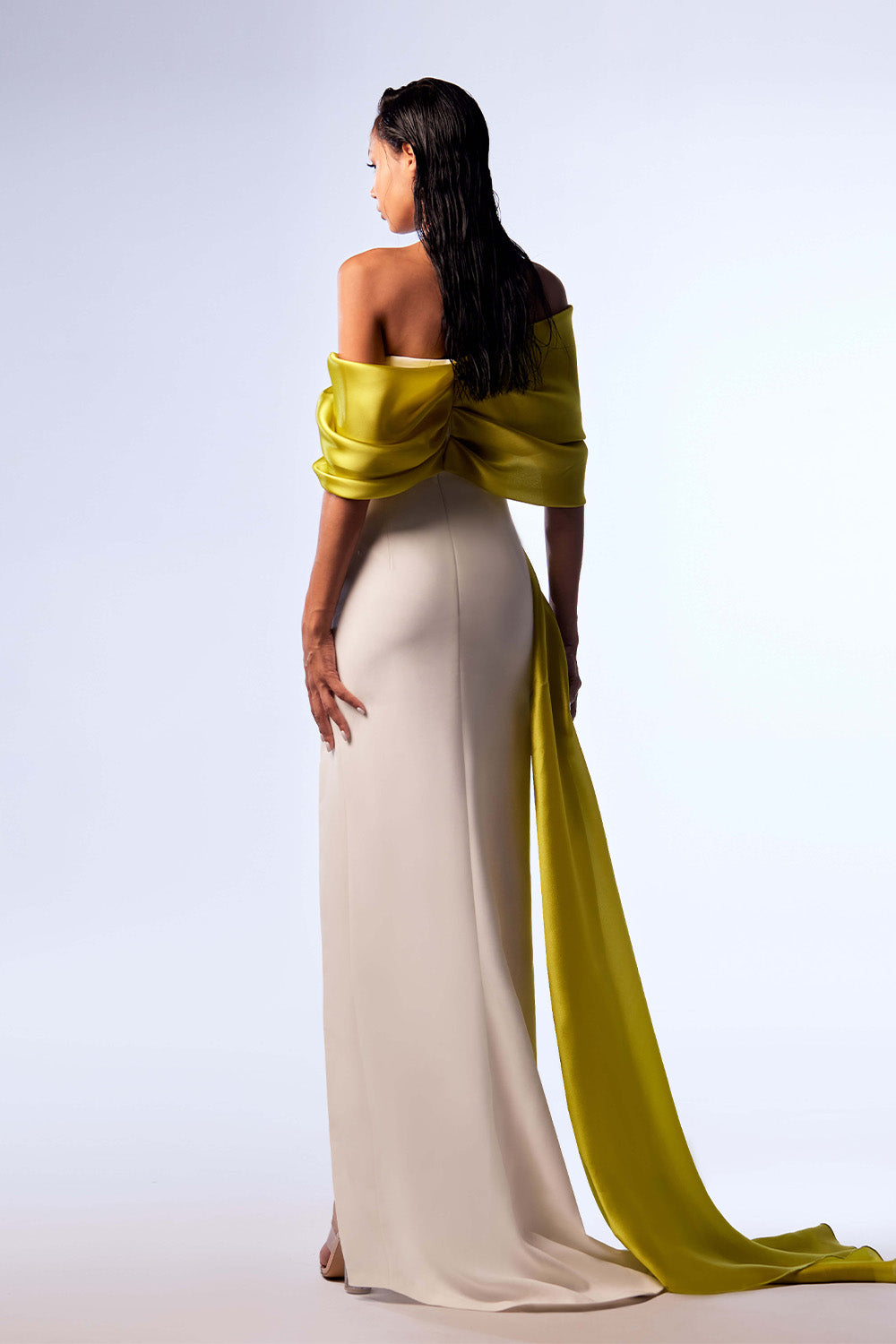 Gaby Charbachy, Elegant Off Shoulder Dress | Esposa
