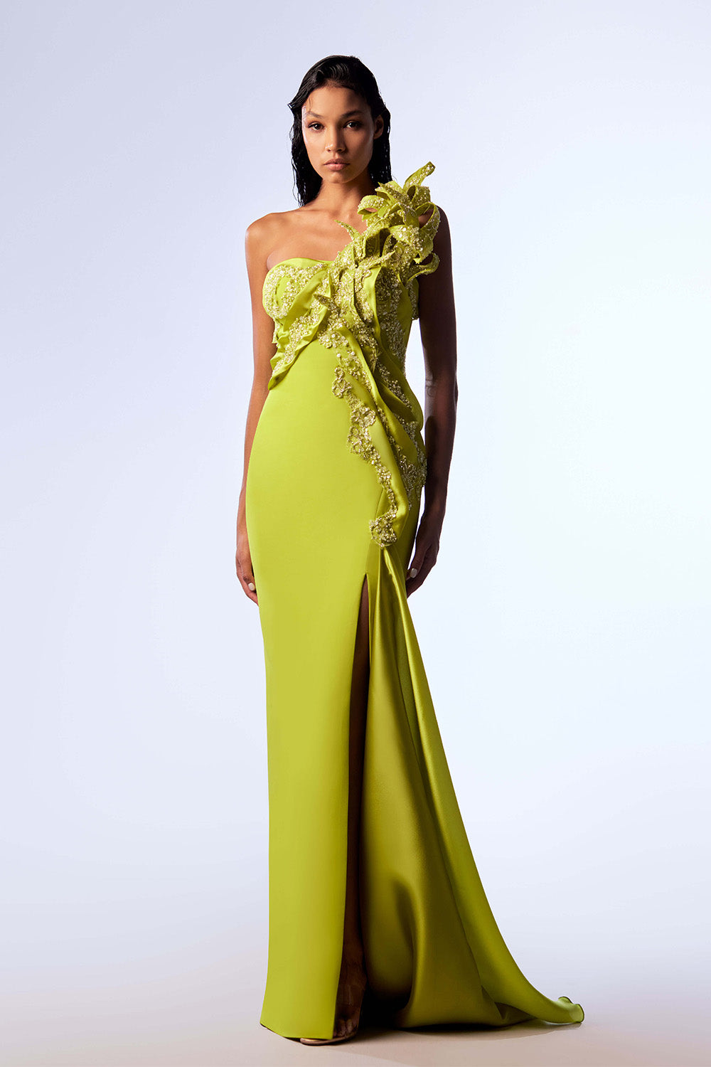 Gaby Charbachy, Unique One Shoulder Dress | Esposa