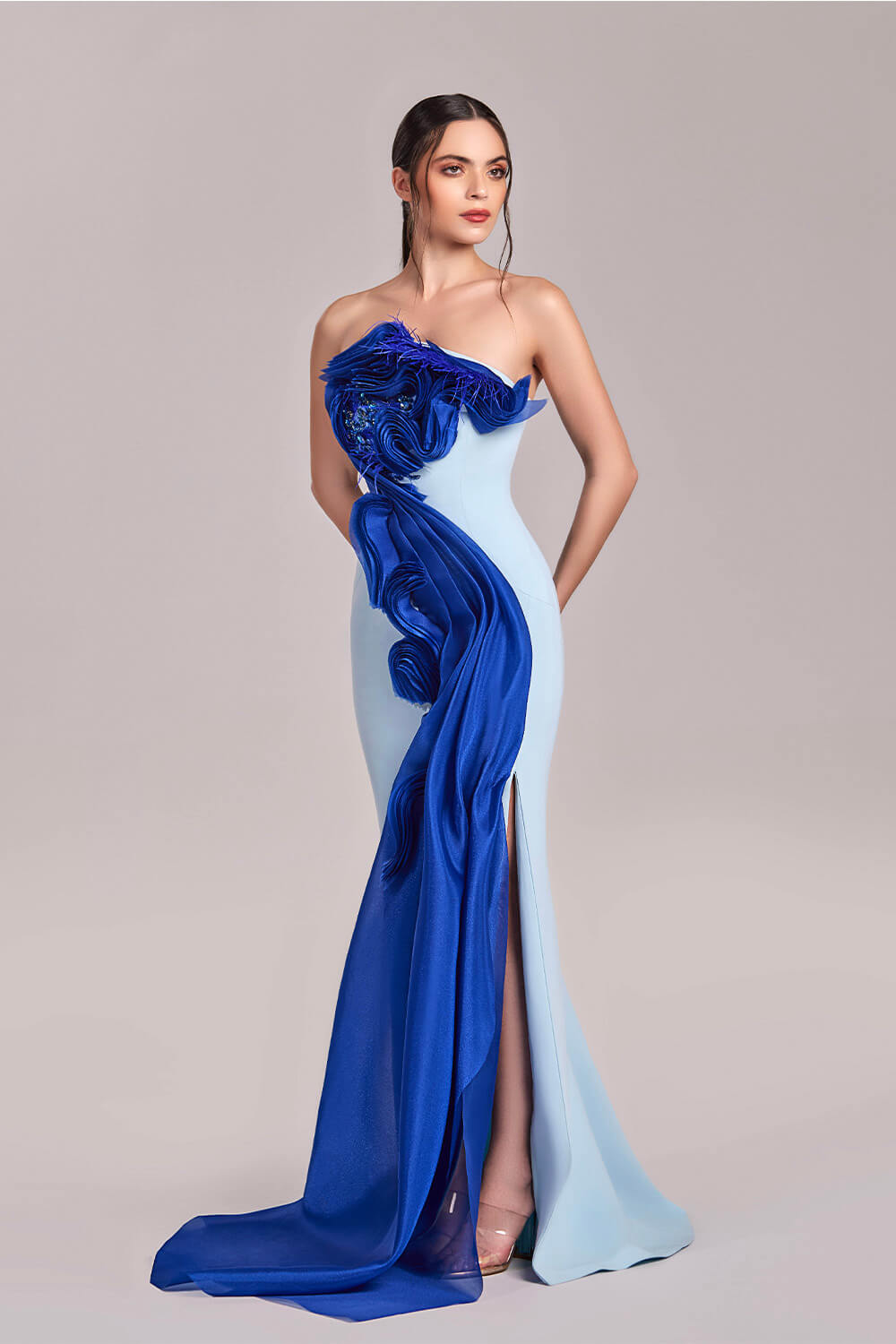 Gaby Charbachy, Unique Strapless Dress | Esposa