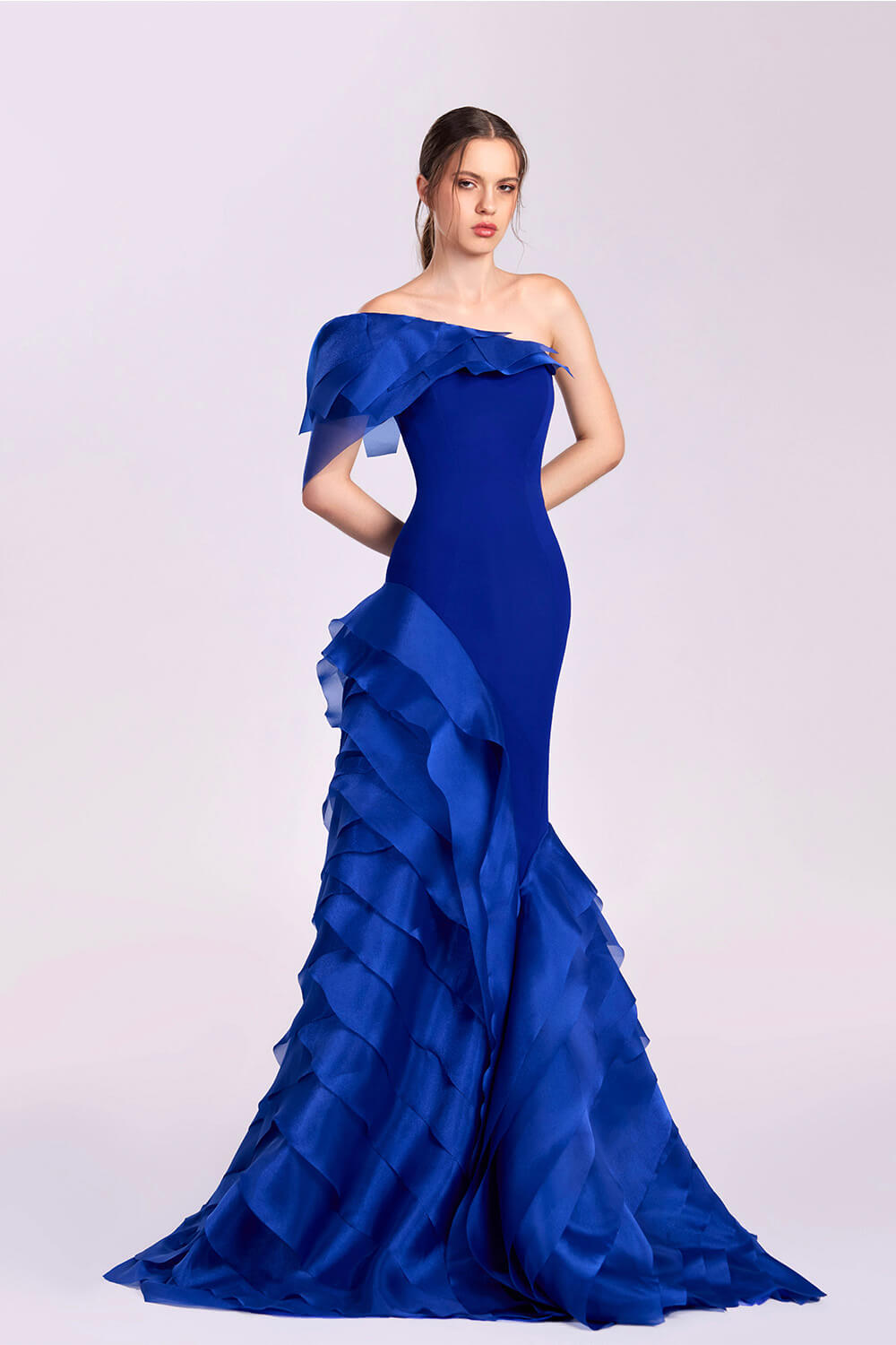 Gaby Charbachy, Ruffle Evening Dress | Esposa