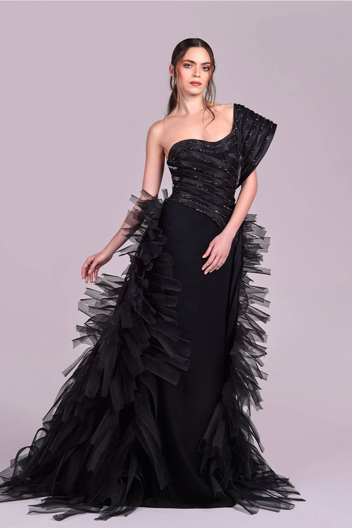 Gaby Charbachy, Evening Dress With Overskirt | Esposa
