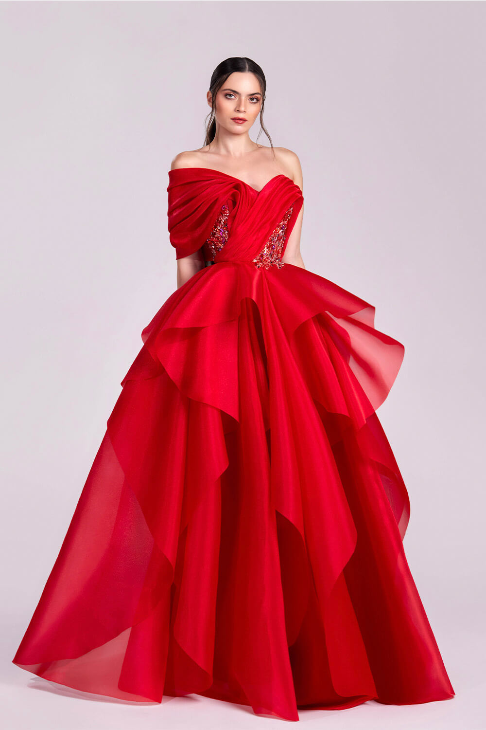 Gaby Charbachy, Off Shoulder Evening Gown | Esposa