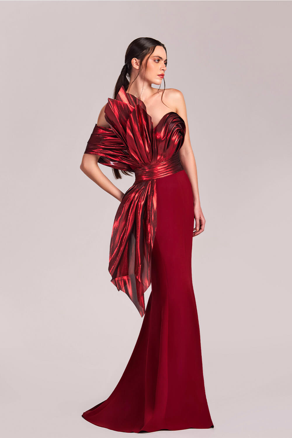 Gaby Charbachy, Asymmetrical Mermaid Dress | Esposa