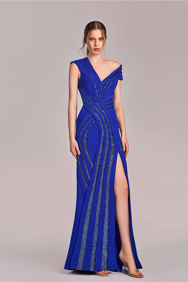 Asymmetrical Evening Dress by Gaby Charbachy