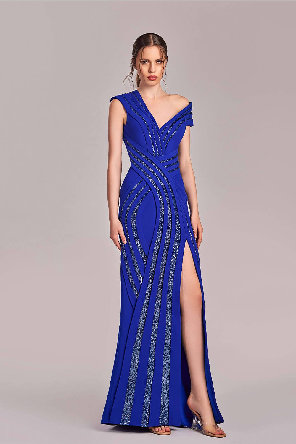 Gaby Charbachy, Asymmetrical Evening Dress | Esposa