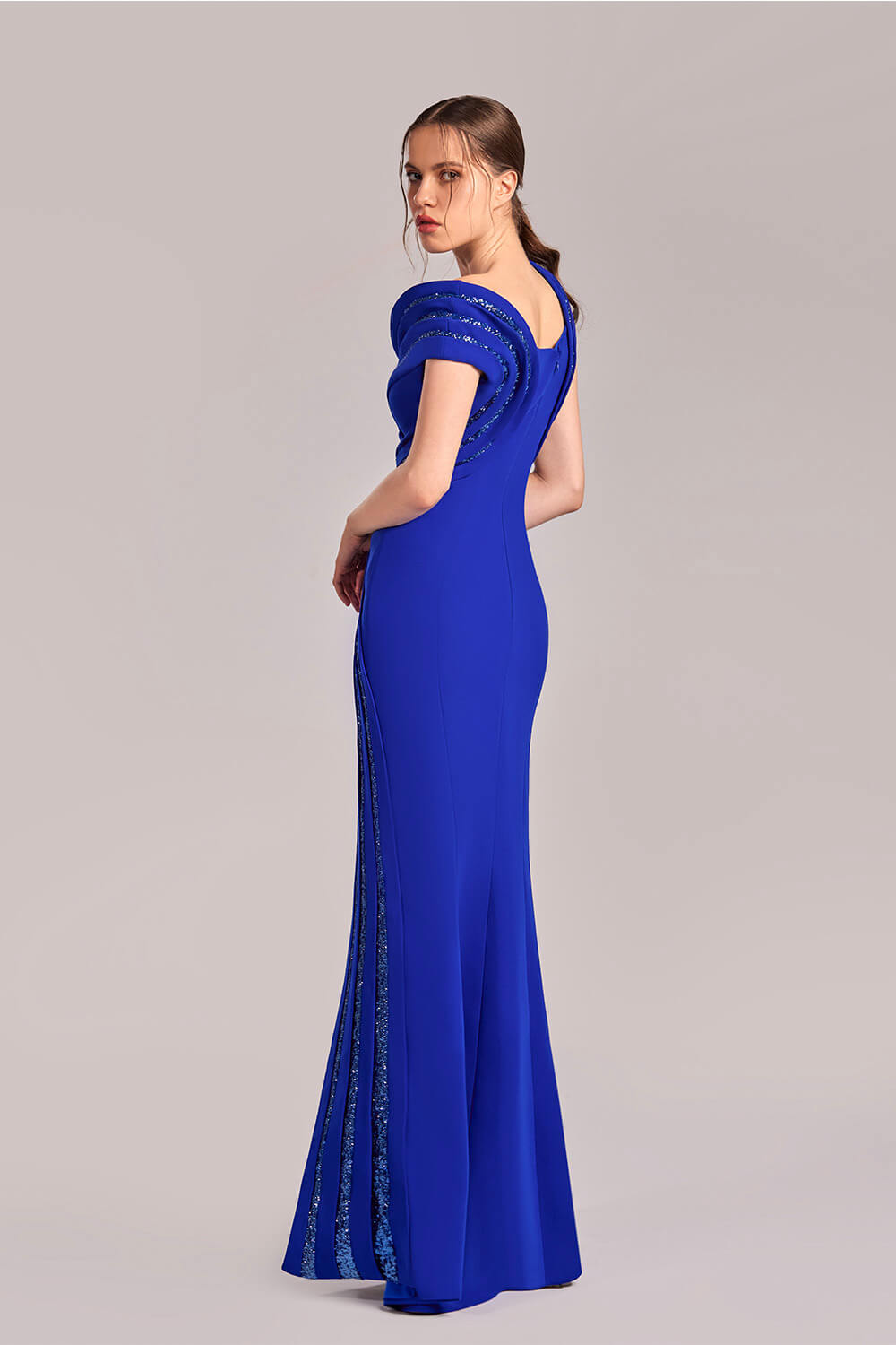 Gaby Charbachy, Asymmetrical Evening Dress | Esposa