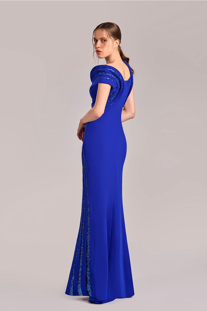 Gaby Charbachy, Asymmetrical Evening Dress | Esposa