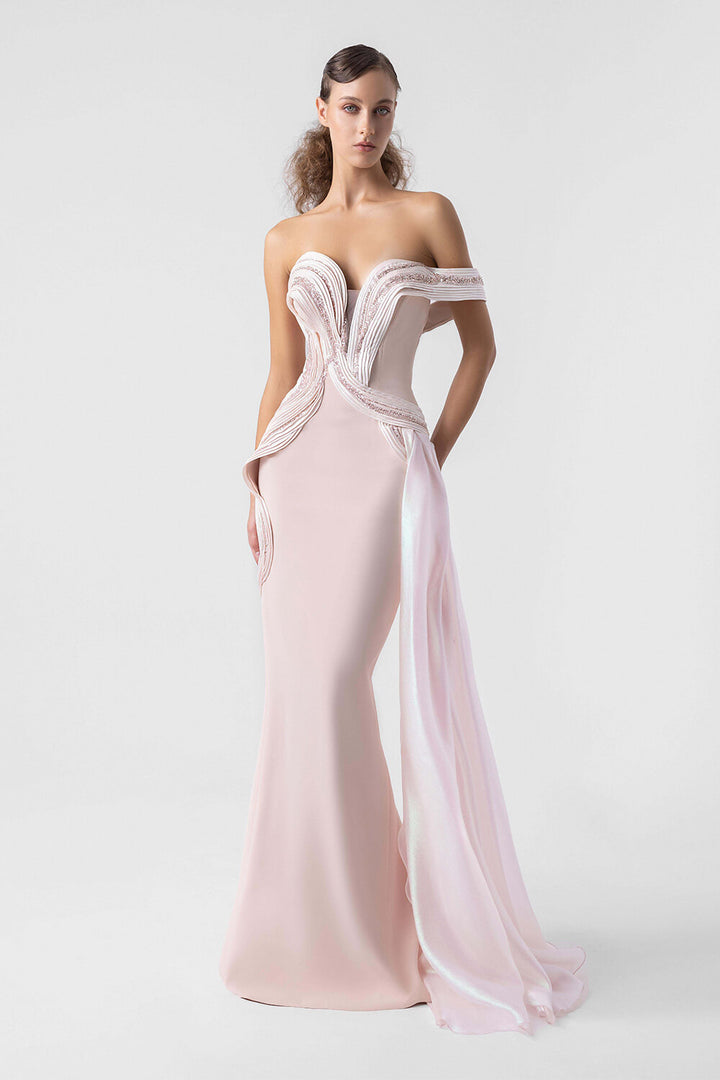 Gaby Charbachy, Asymmetrical Evening Gown | Esposa
