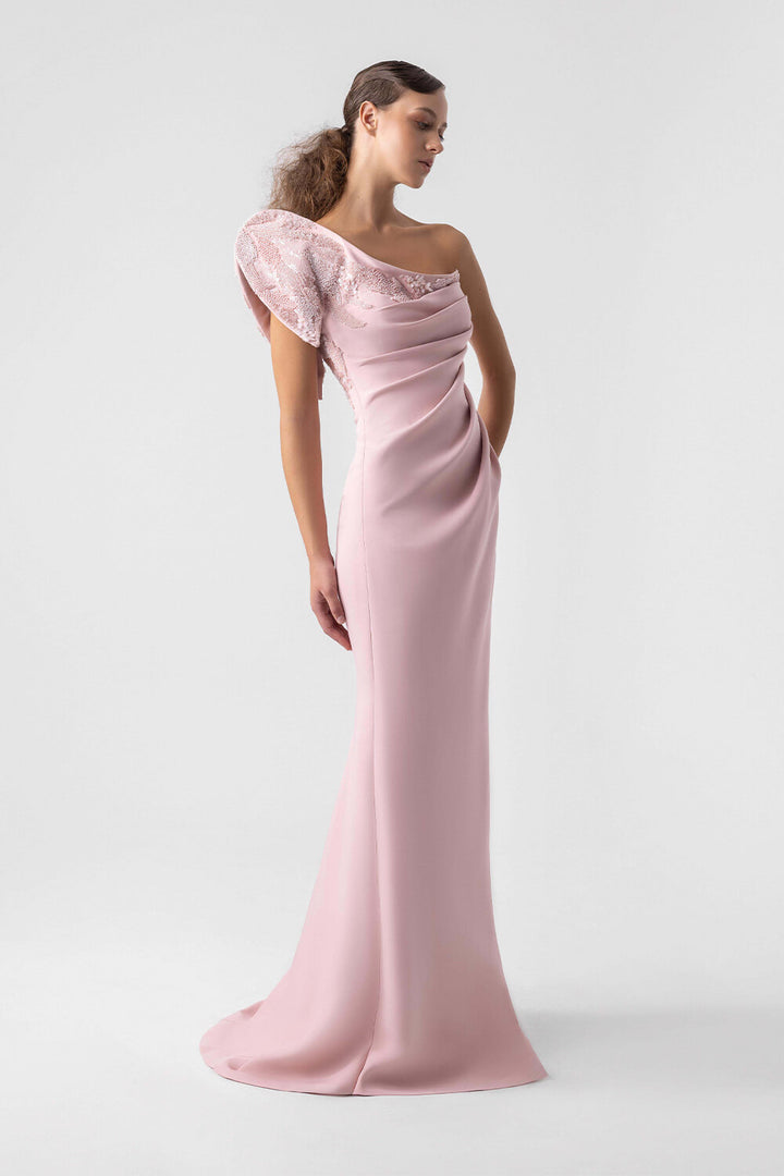 Gaby Charbachy,  Simple One Shoulder Dress | Esposa