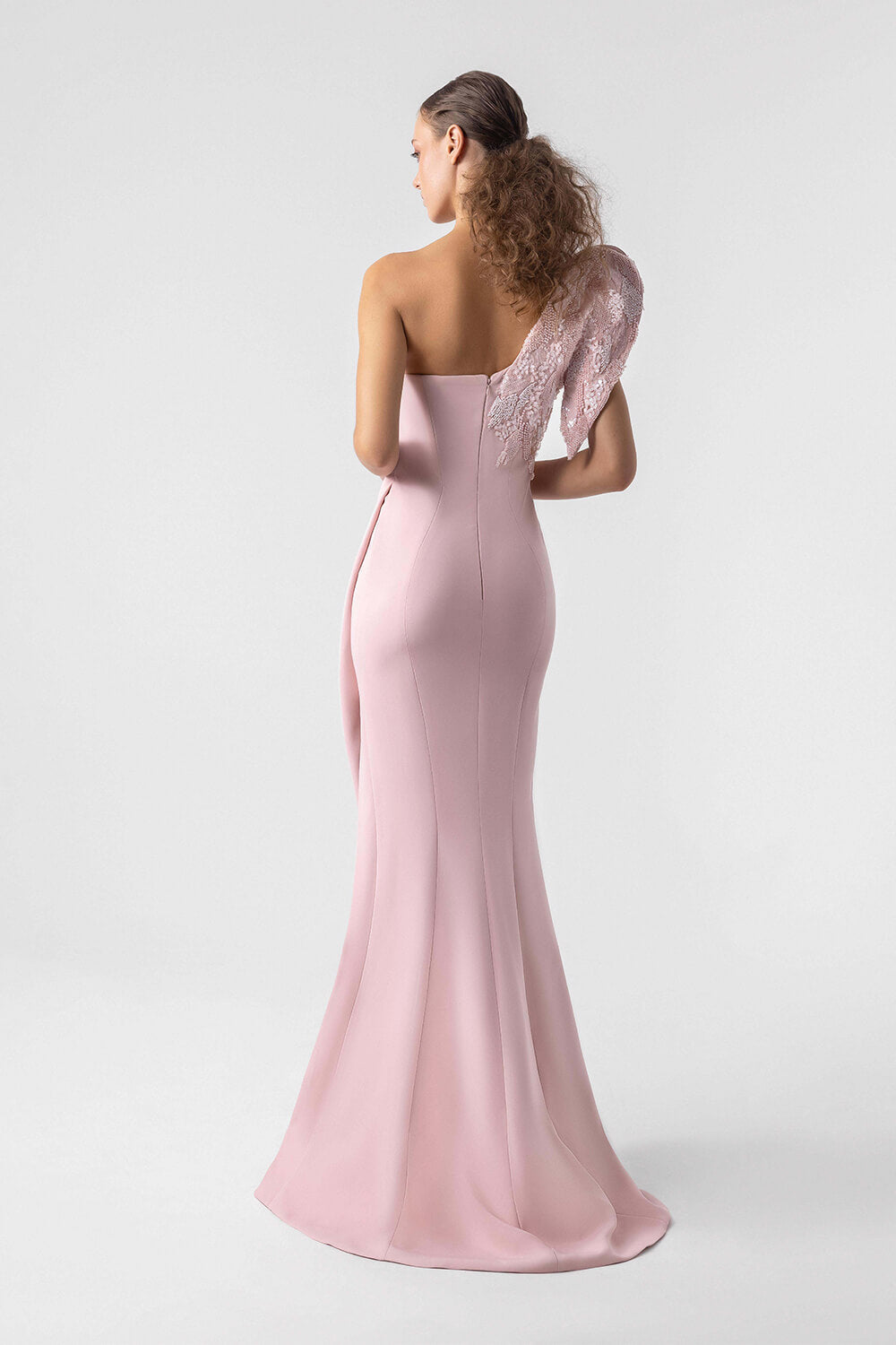 Gaby Charbachy,  Simple One Shoulder Dress | Esposa